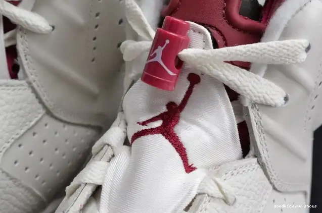 Rep Jordan Air 6 Maroon white Retro 384664-116 0528